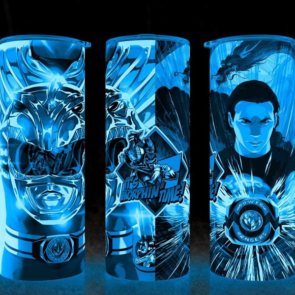 Glow in the Dark Green Ranger Power Rangers Cup Mug Tumbler 20oz - Picture 1 of 4
